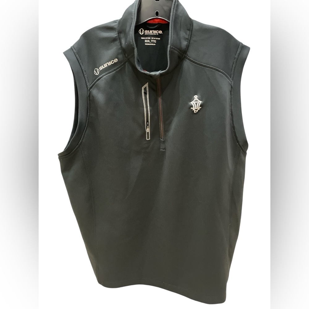 Black Sunice Sleeveless Golf Vest